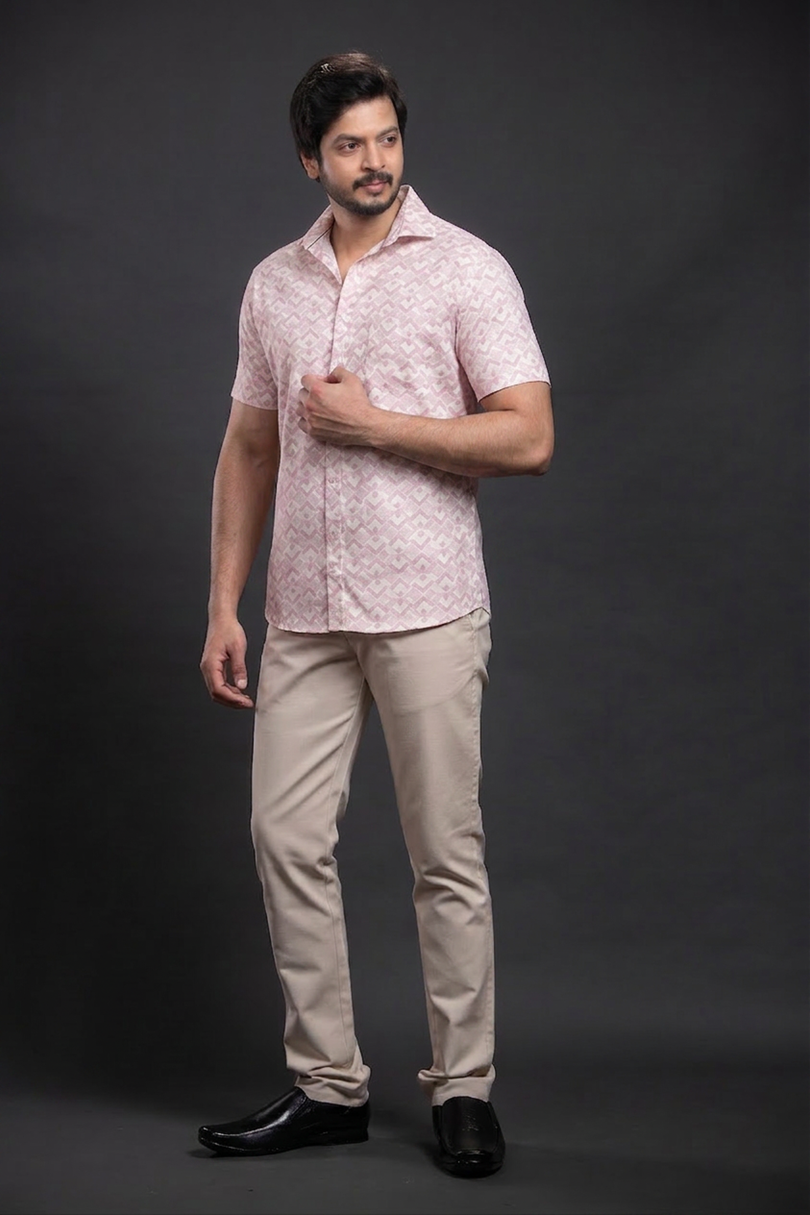Grey Printed Shirt