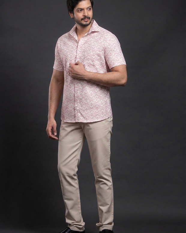 Grey Printed Shirt