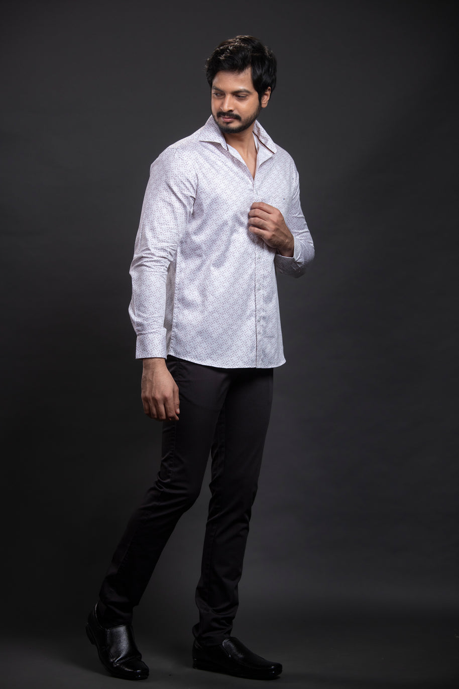 White Printed Shirt