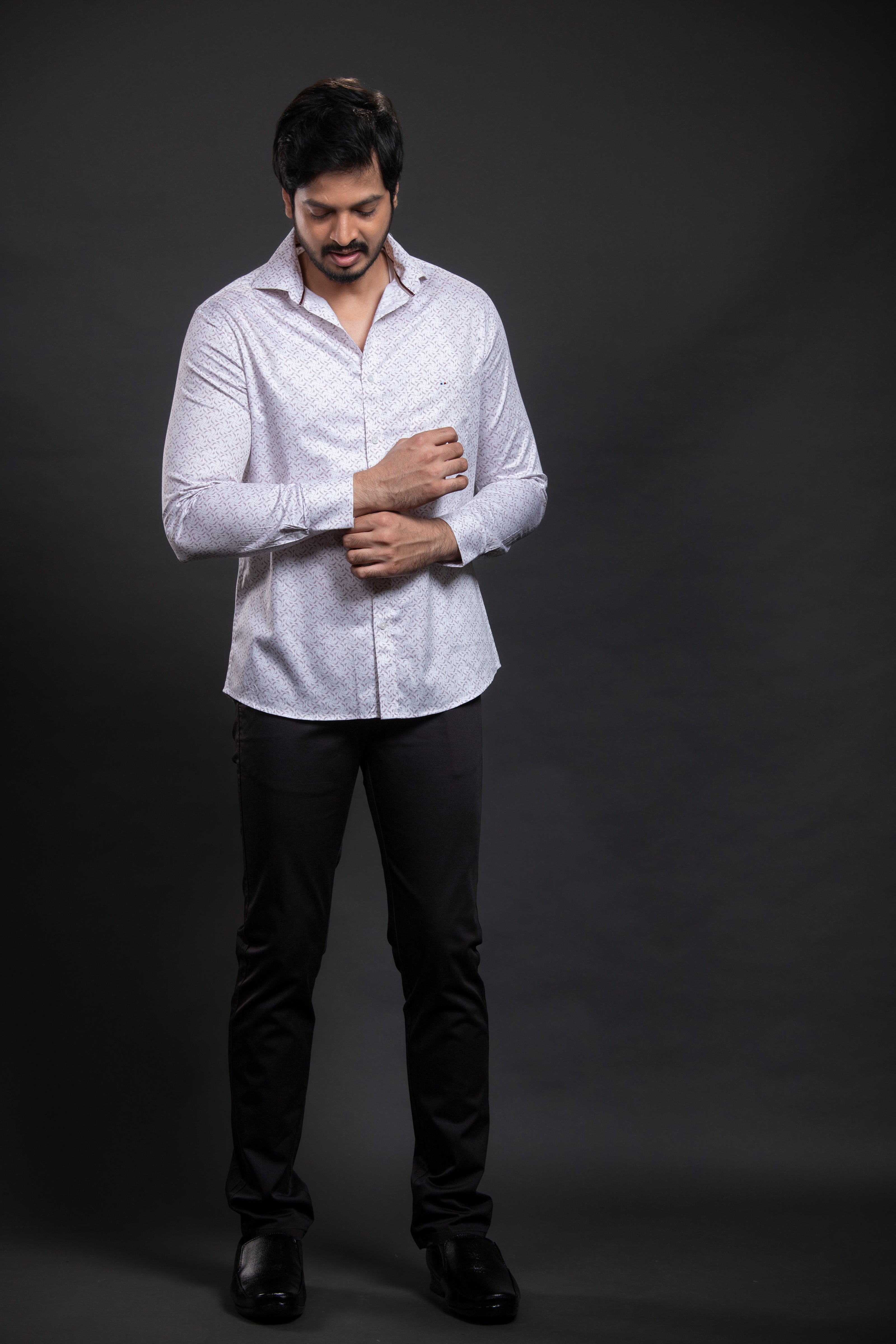White Printed Shirt