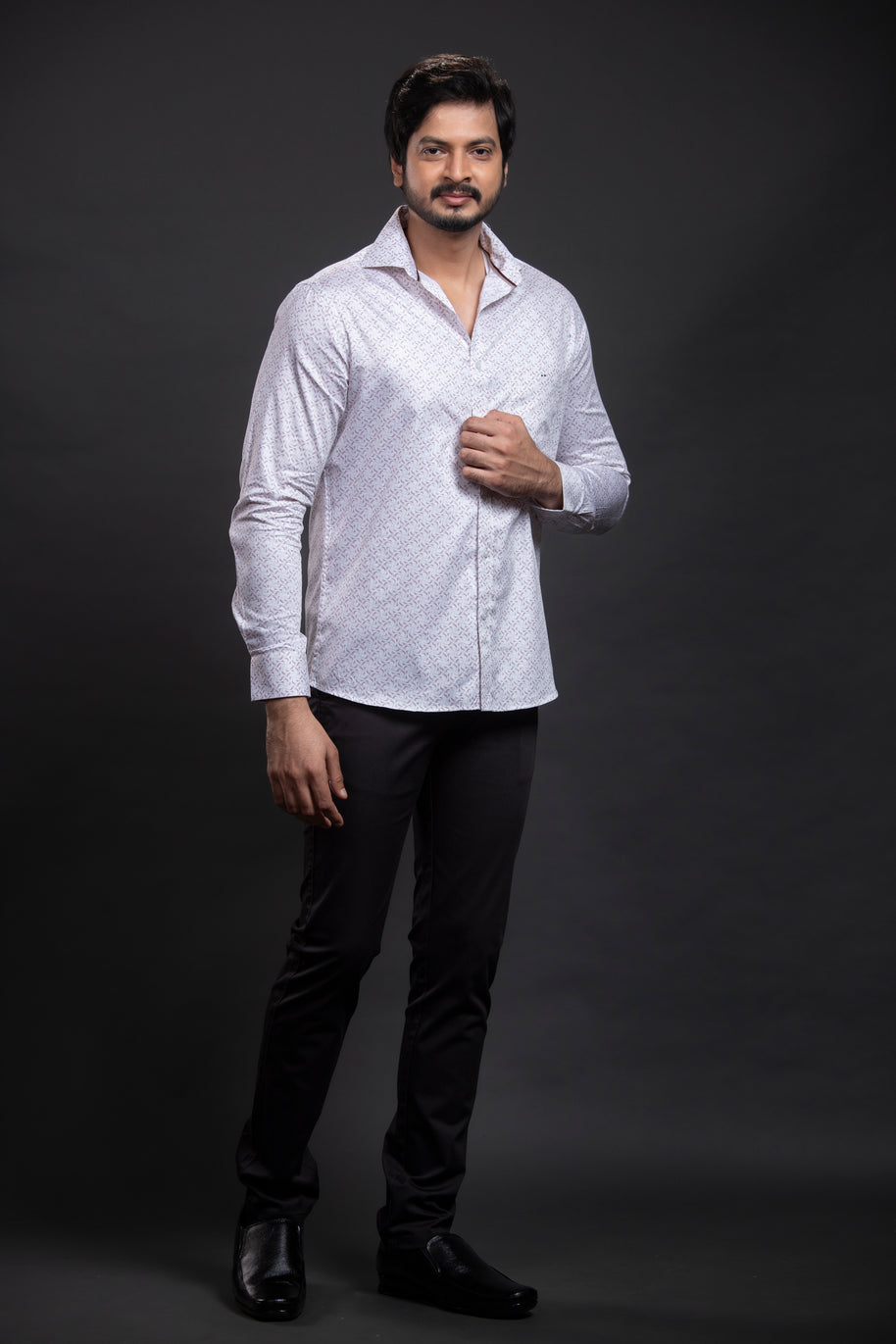 White Printed Shirt