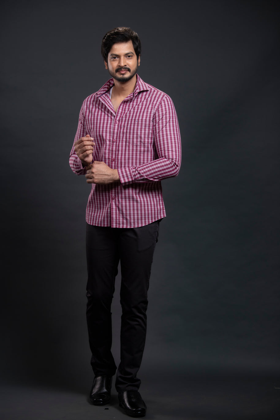 Pink Checkered Shirt