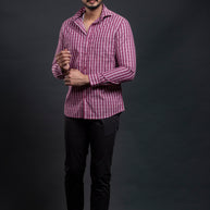 Pink Checkered Shirt