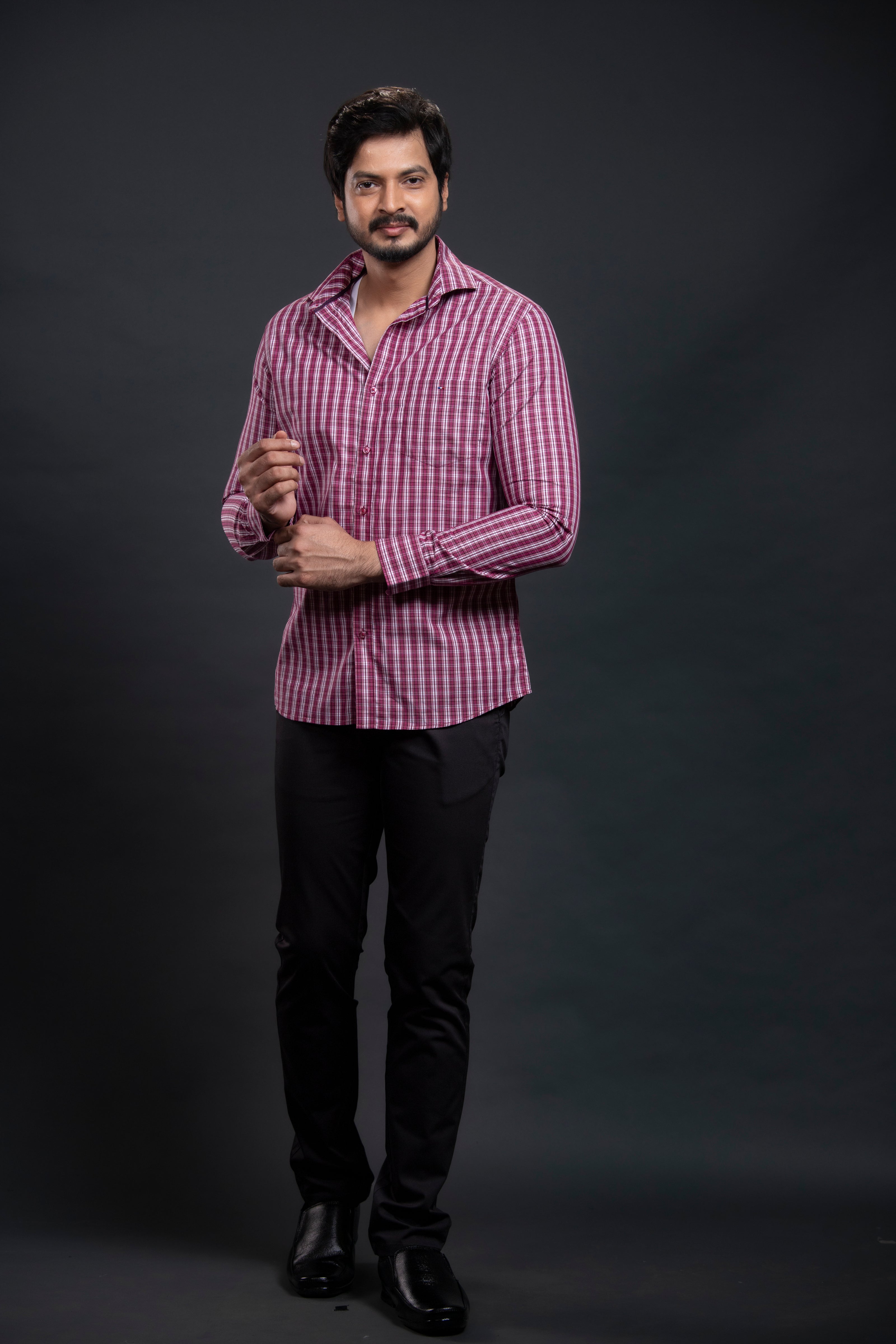 Pink Checkered Shirt