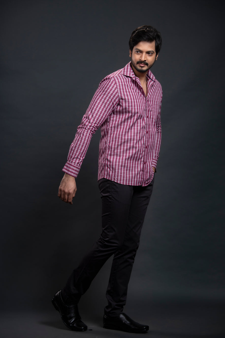 Pink Checkered Shirt