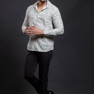 Aqua Printed Shirt