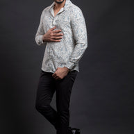 Aqua Printed Shirt