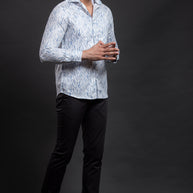 Blue Printed Shirt