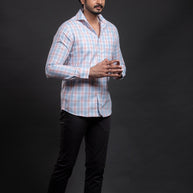 Aqua Checkered Shirt