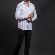 Aqua Checkered Shirt
