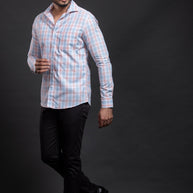 Aqua Checkered Shirt