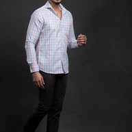 Aqua Checkered Shirt
