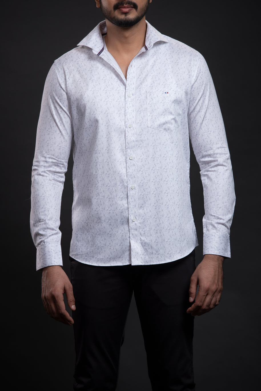 Grey Printed Shirt