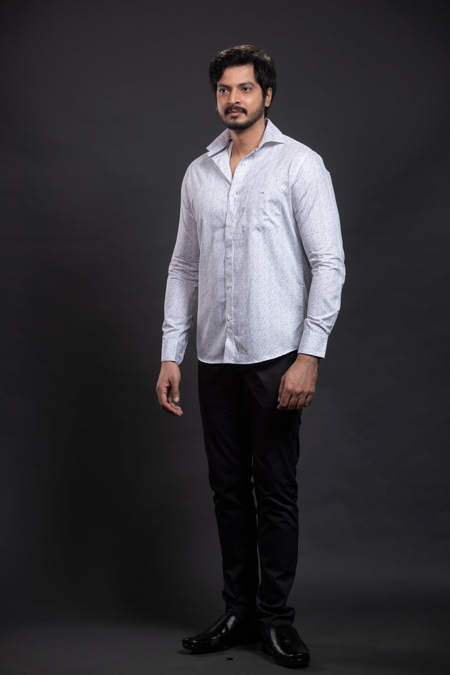 Grey Printed Shirt