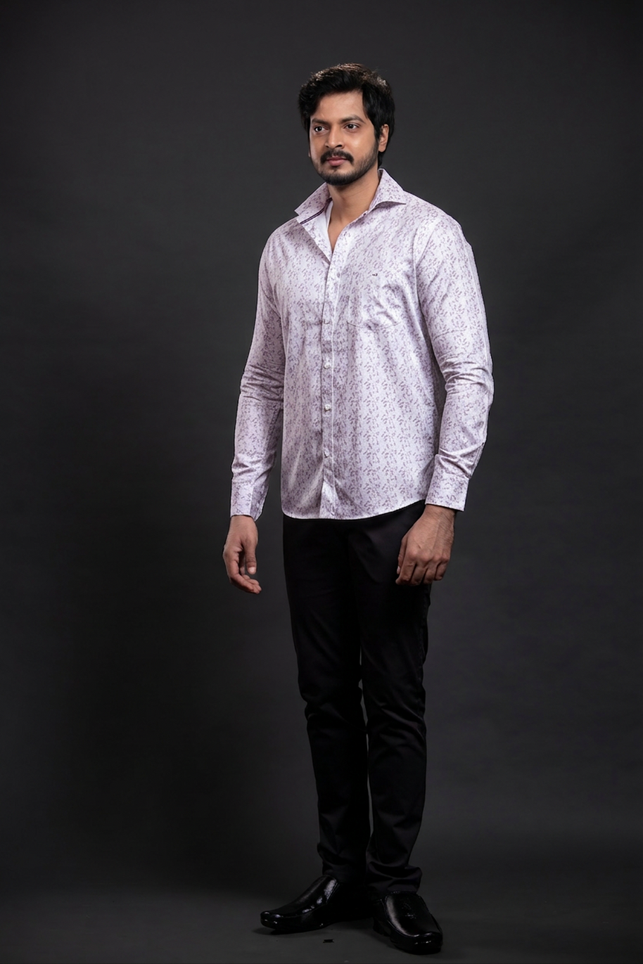 Grey Printed Shirt