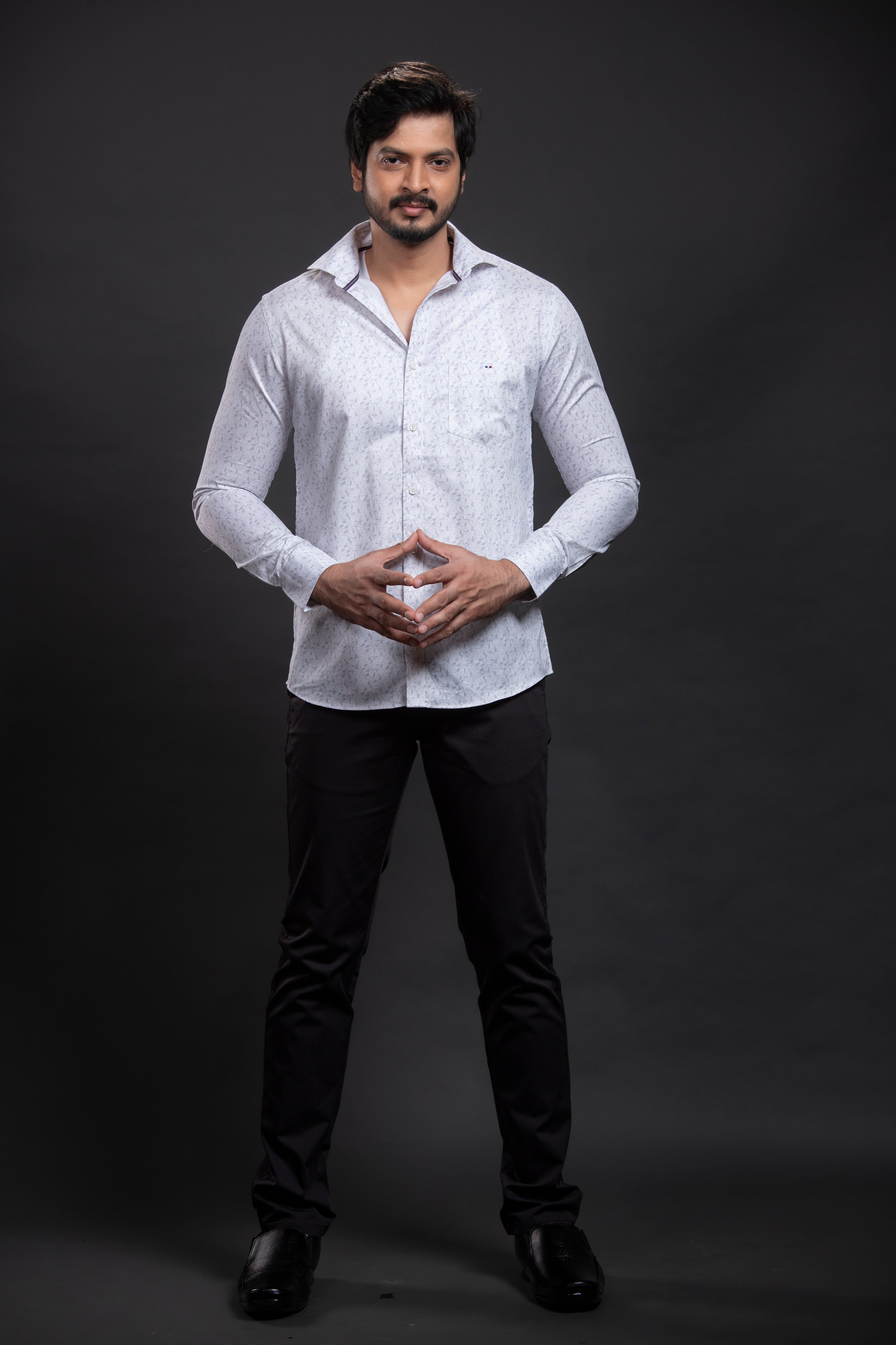 Grey Printed Shirt