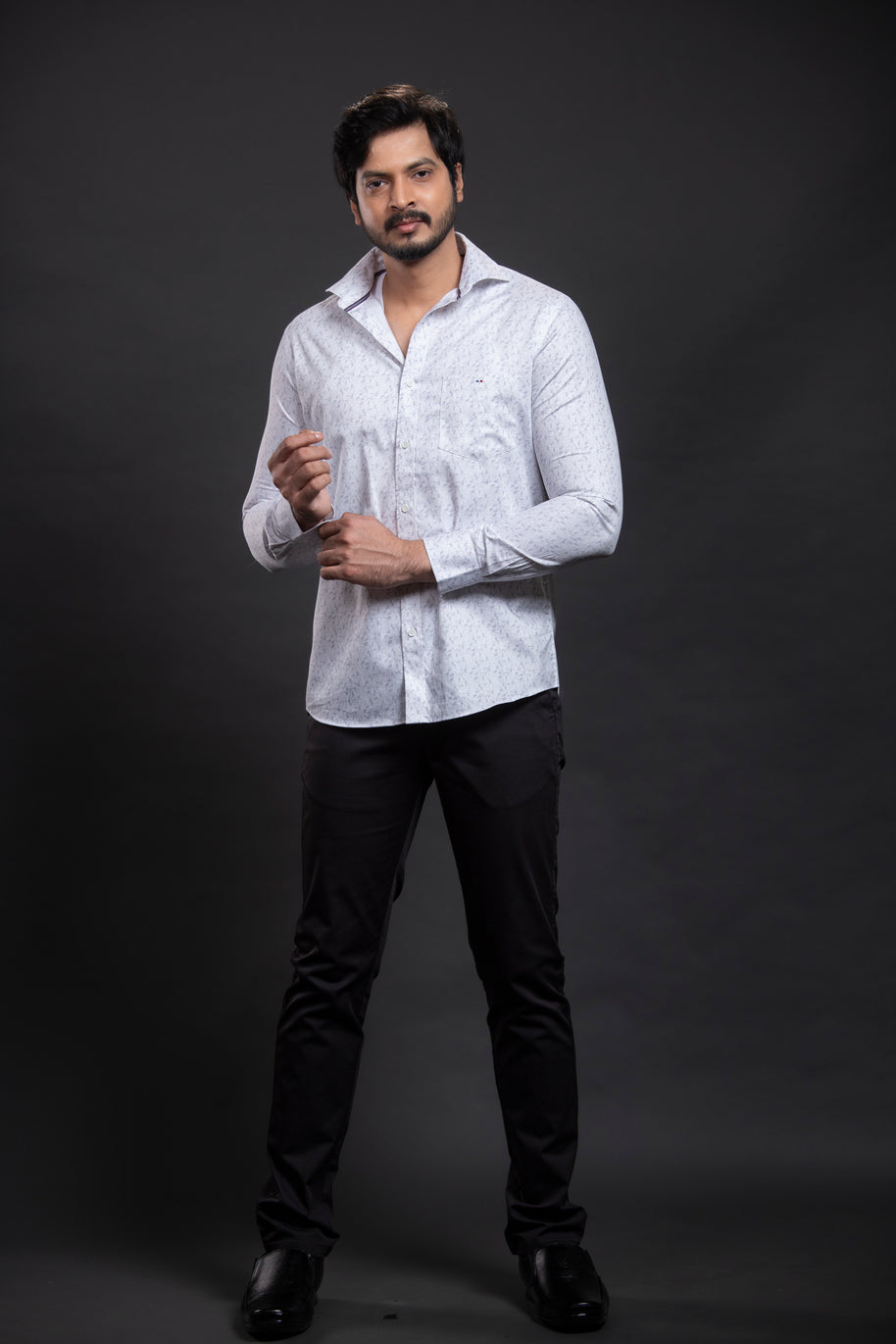 Grey Printed Shirt