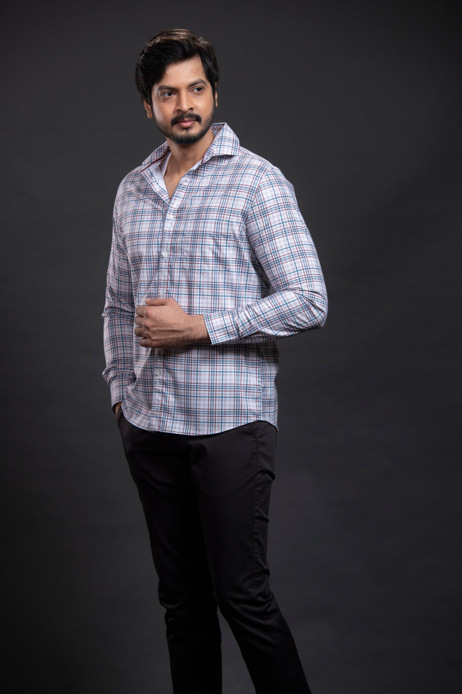 Pink Checkered Shirt