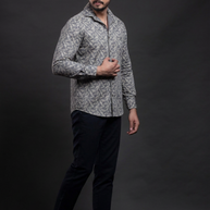 Blue Printed Shirt