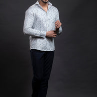 Blue Printed Shirt