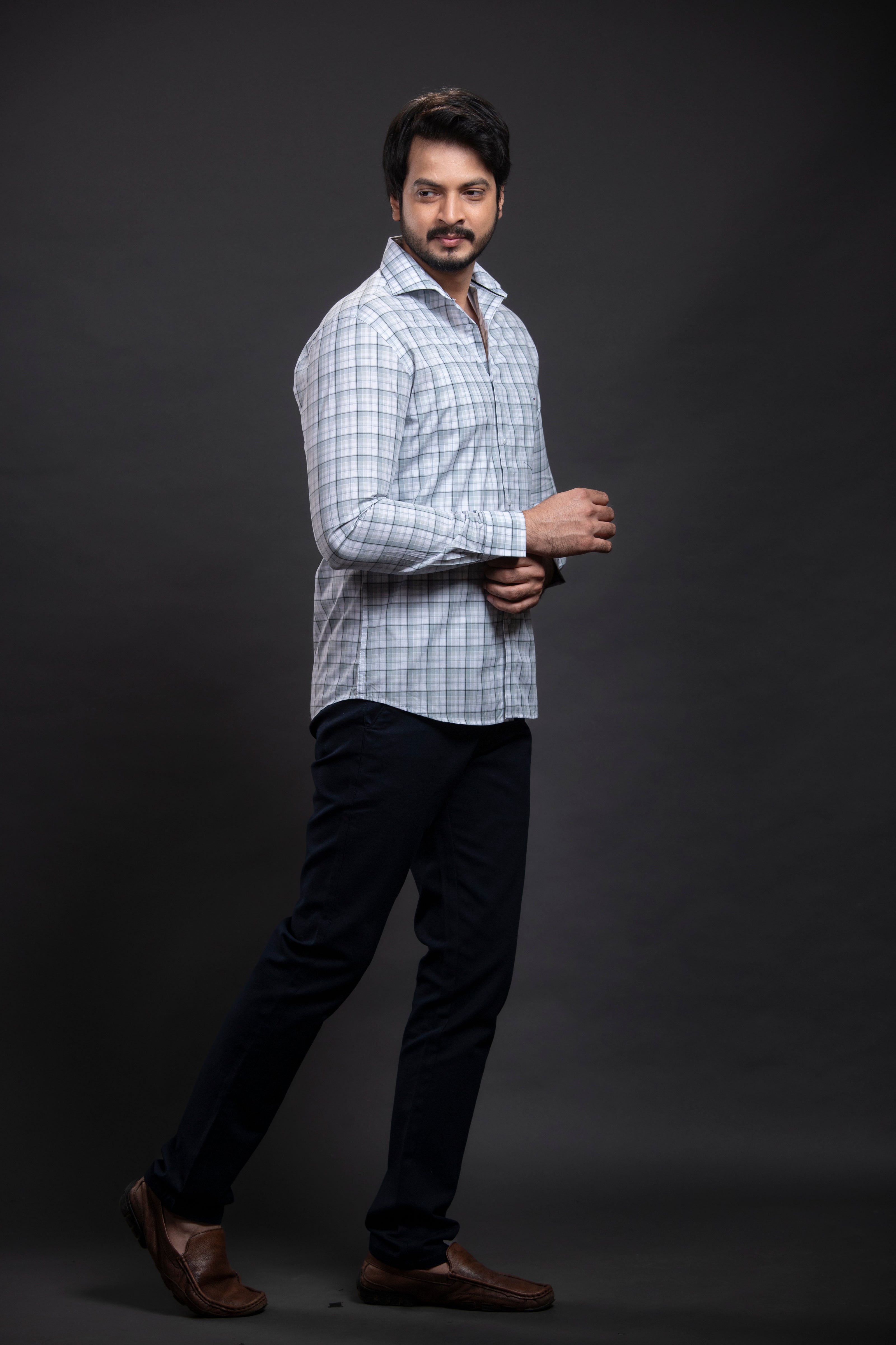Olive Checkered Shirt