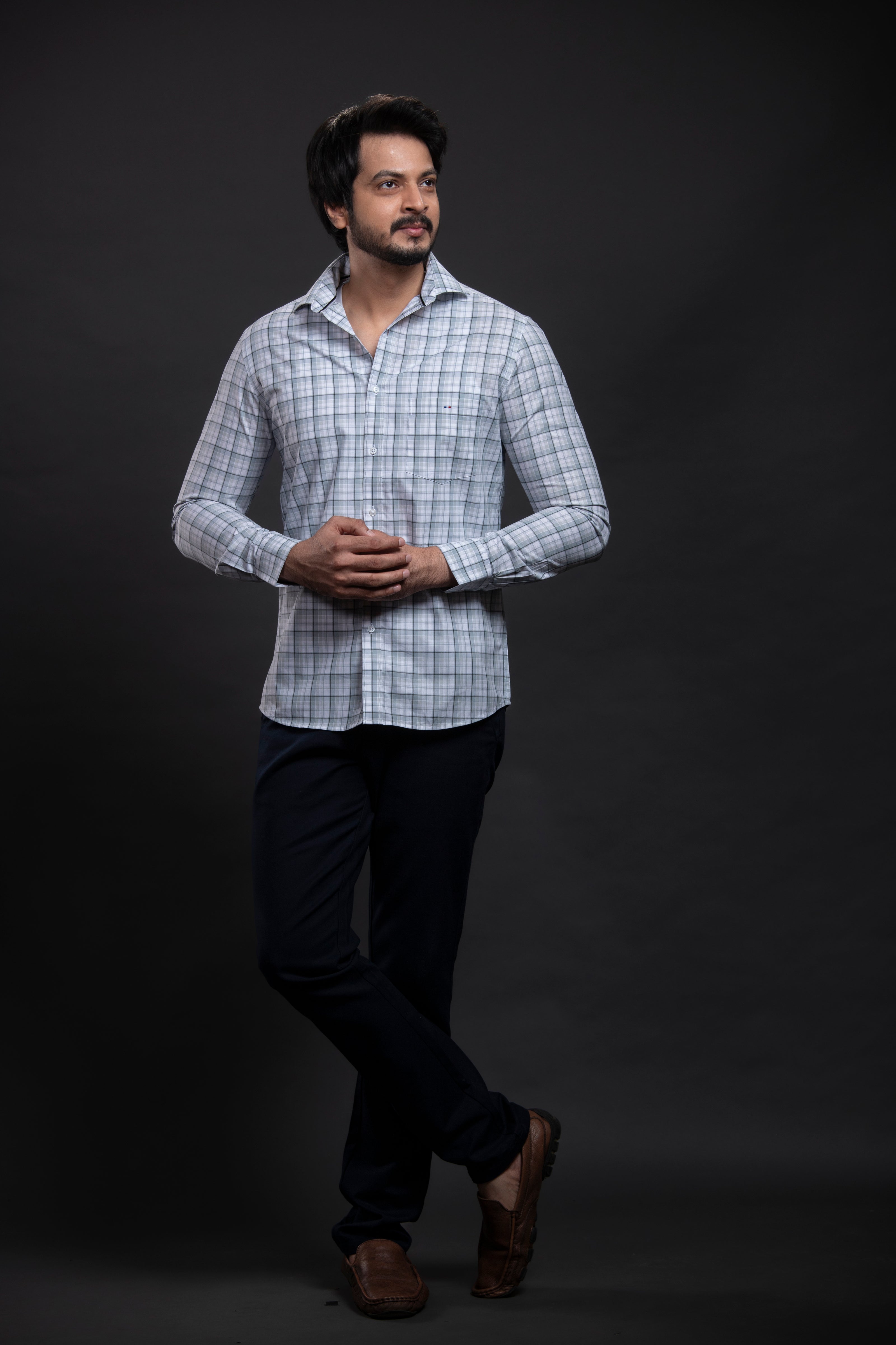 Olive Checkered Shirt