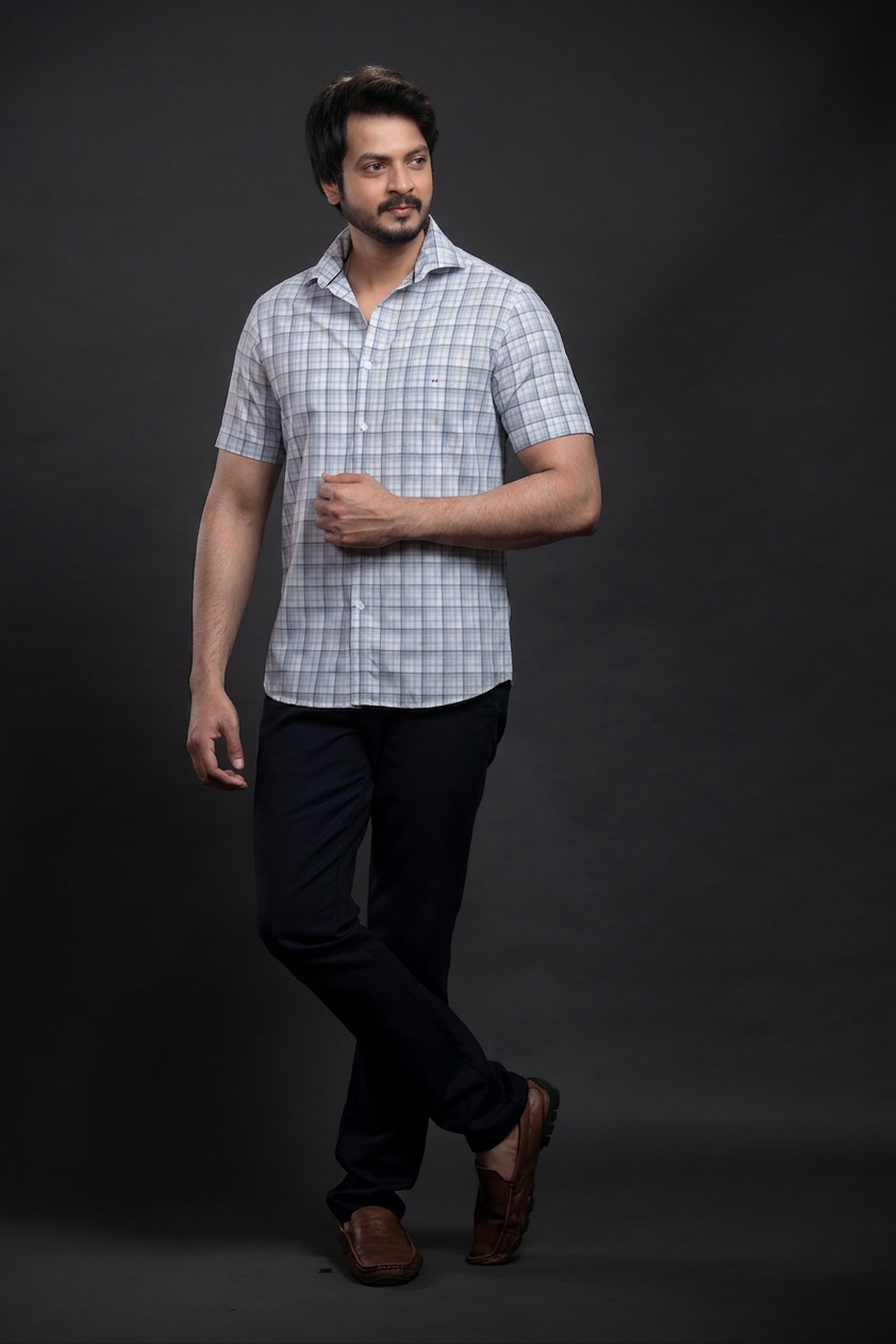 Olive Checkered Shirt
