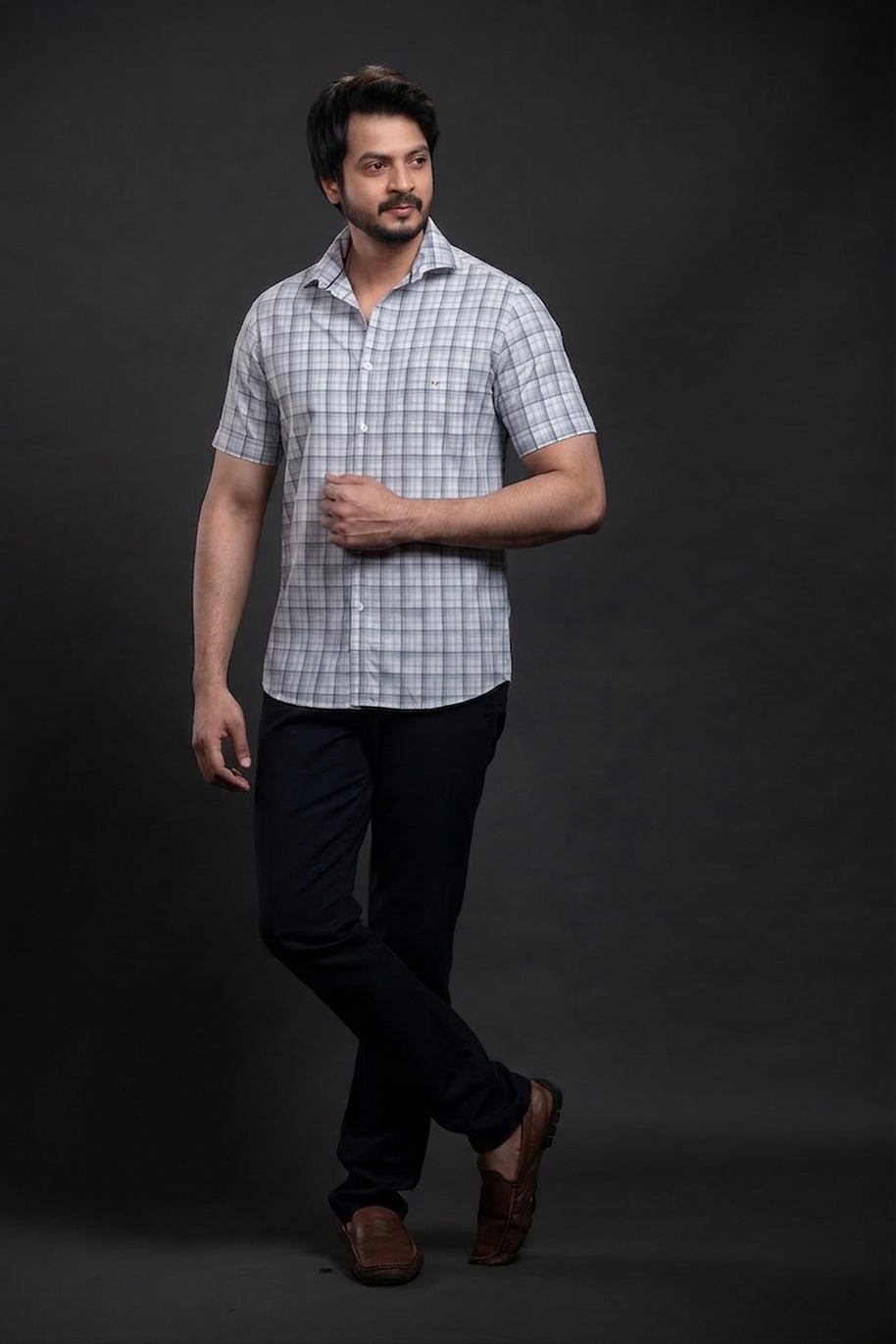 Olive Checkered Shirt