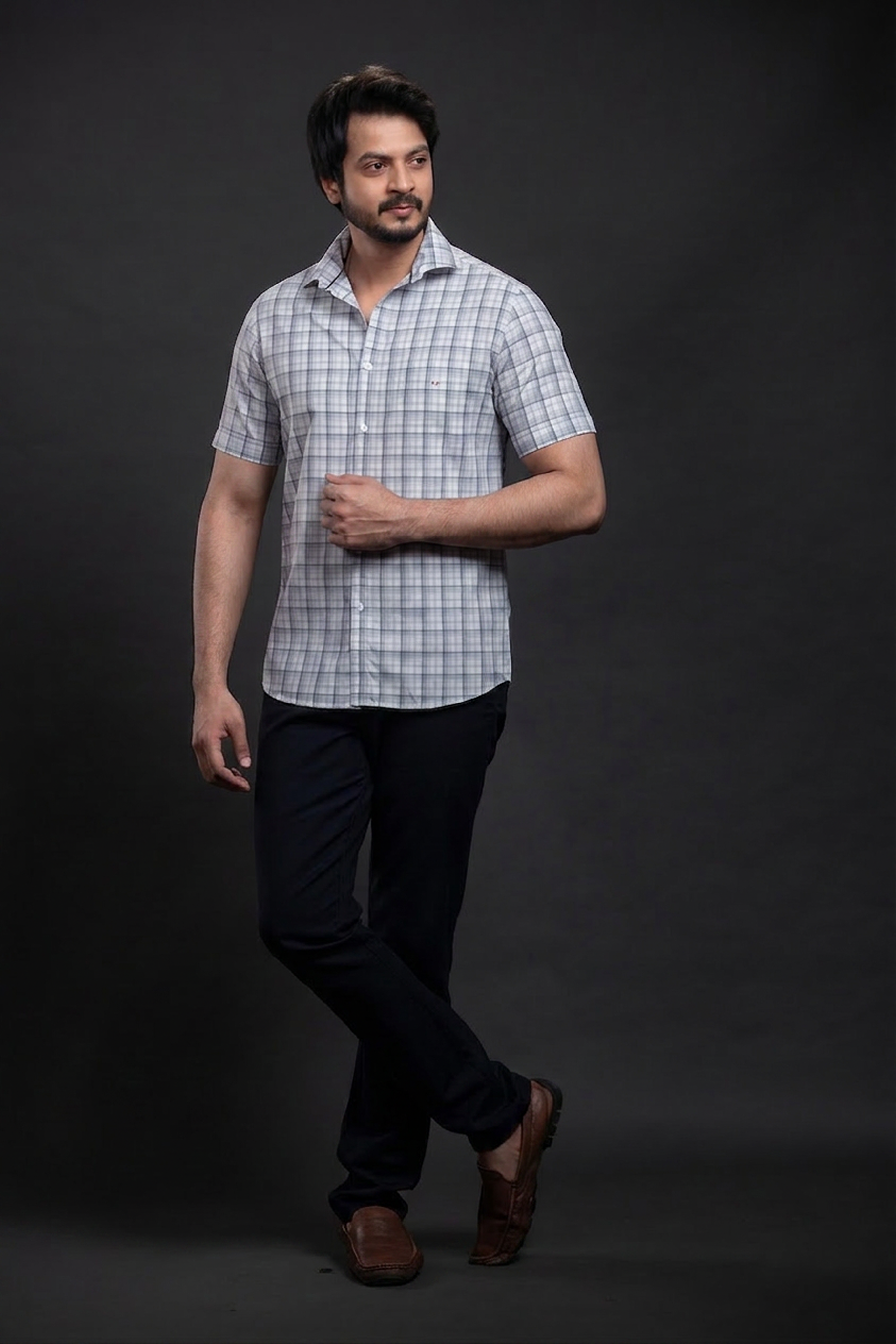 Olive Checkered Shirt