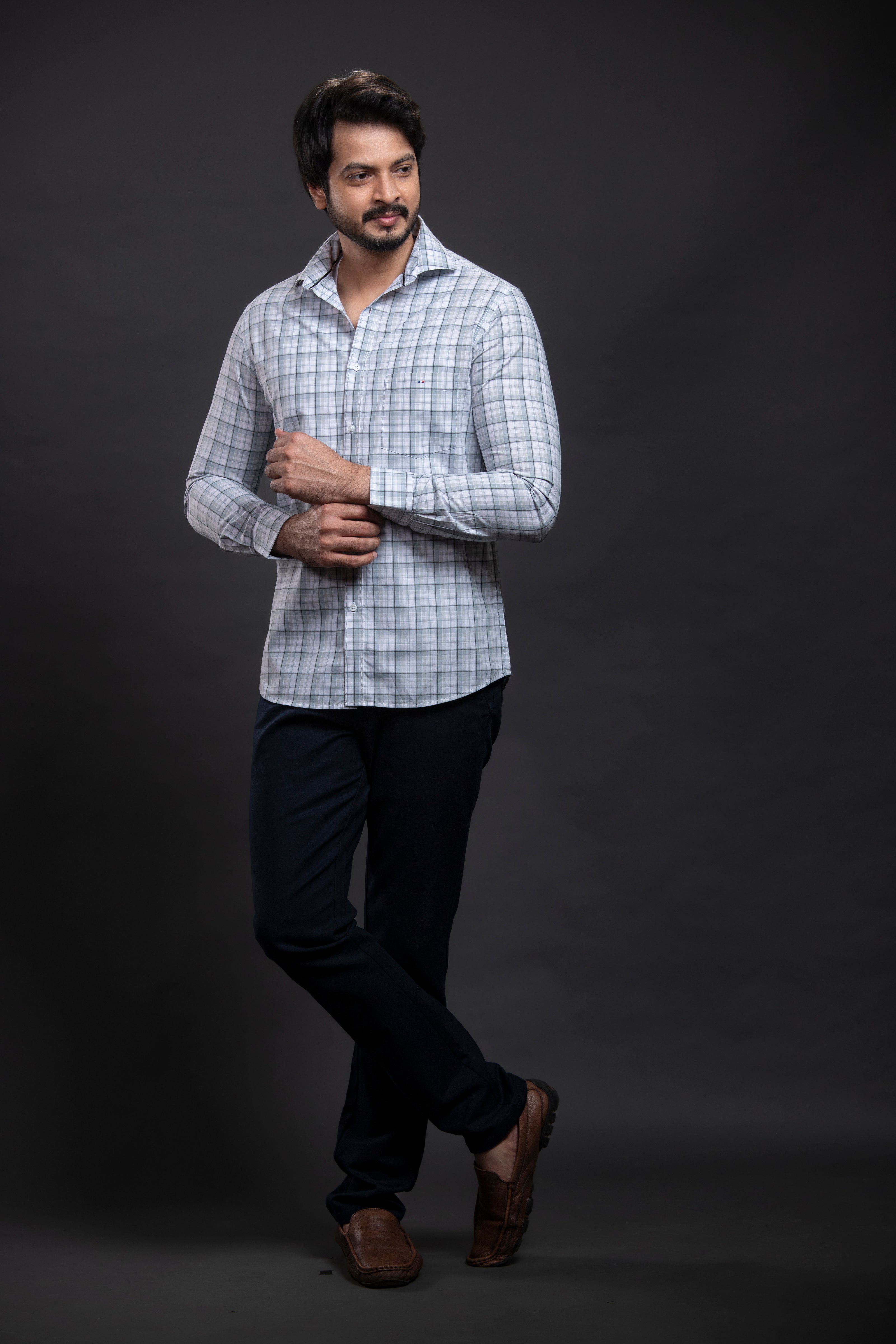 Olive Checkered Shirt