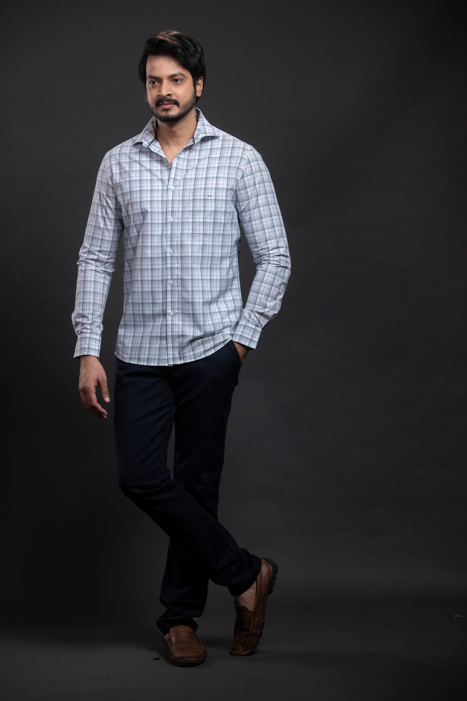 Olive Checkered Shirt