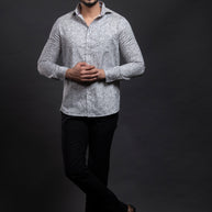 Grey Printed Shirt