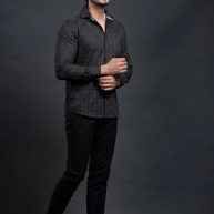 Navy Printed Shirt