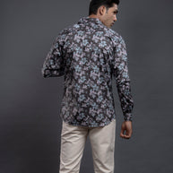 Brown Floral Printed Shirts