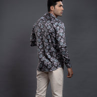 Brown Floral Printed Shirts