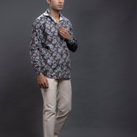 Brown Floral Printed Shirts