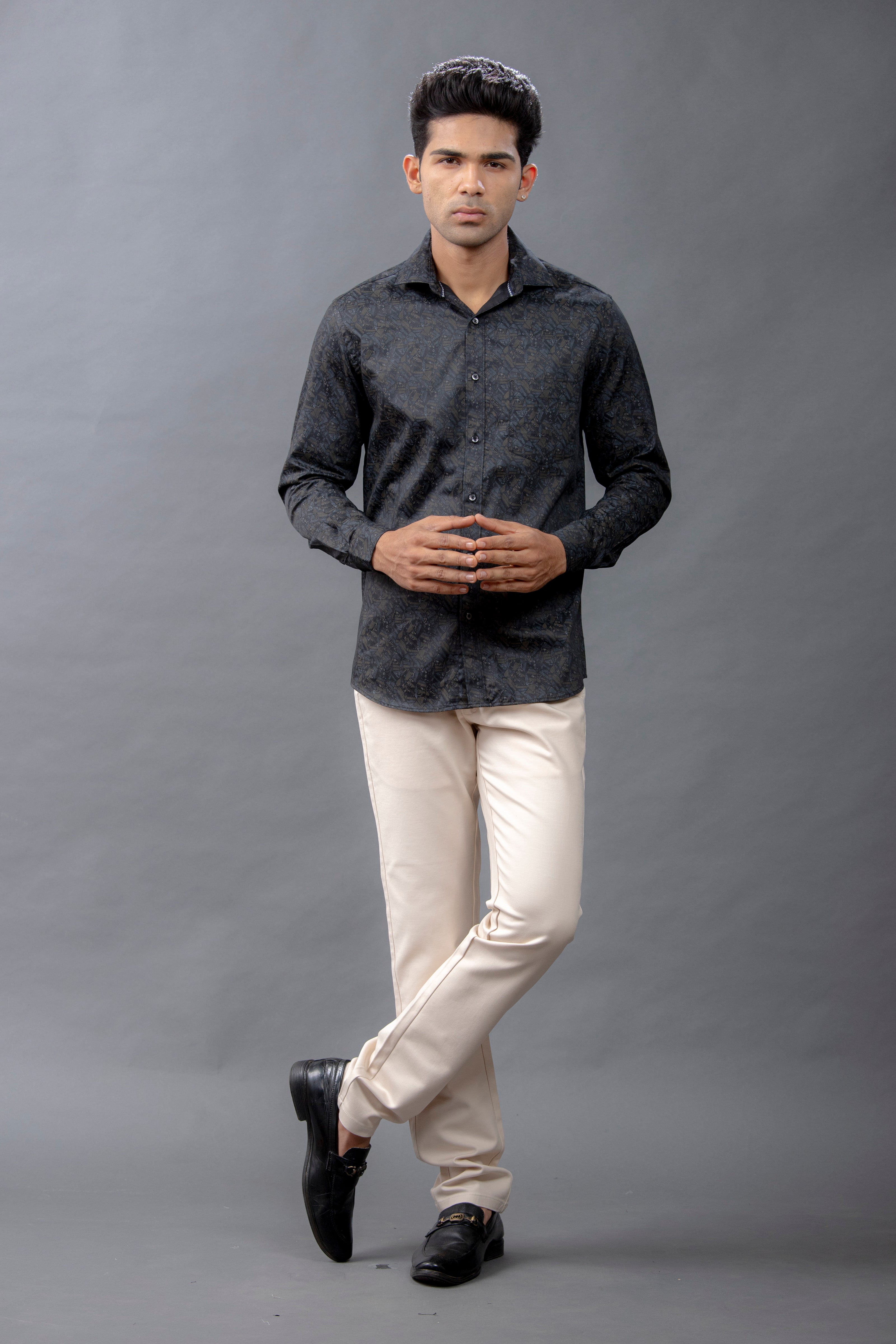 Maroon Printed Shirt