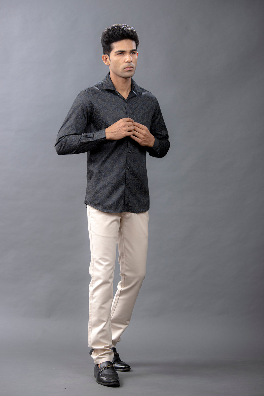 Maroon Printed Shirt