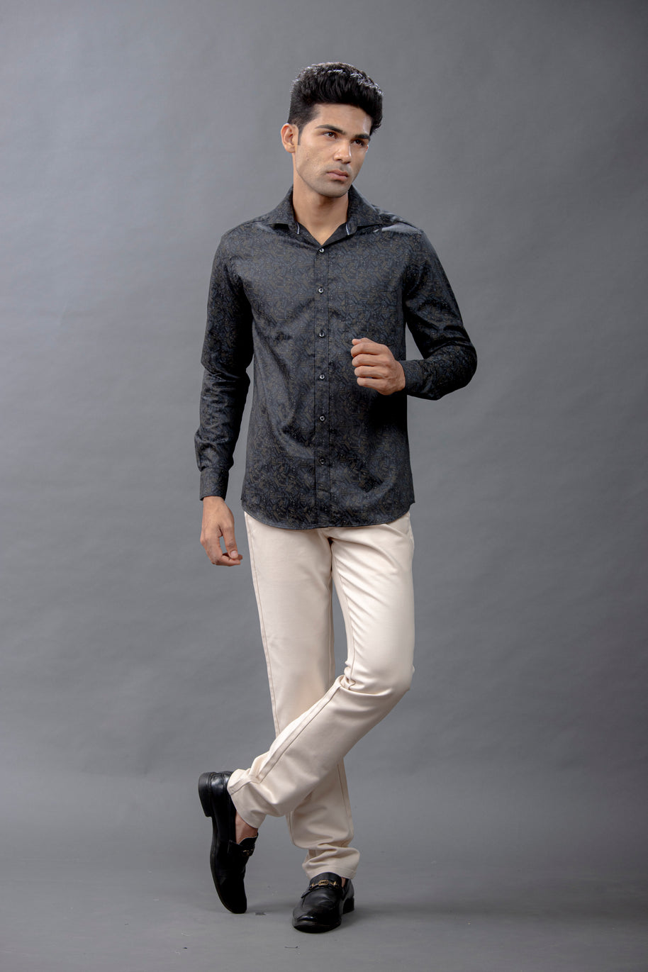 Maroon Printed Shirt