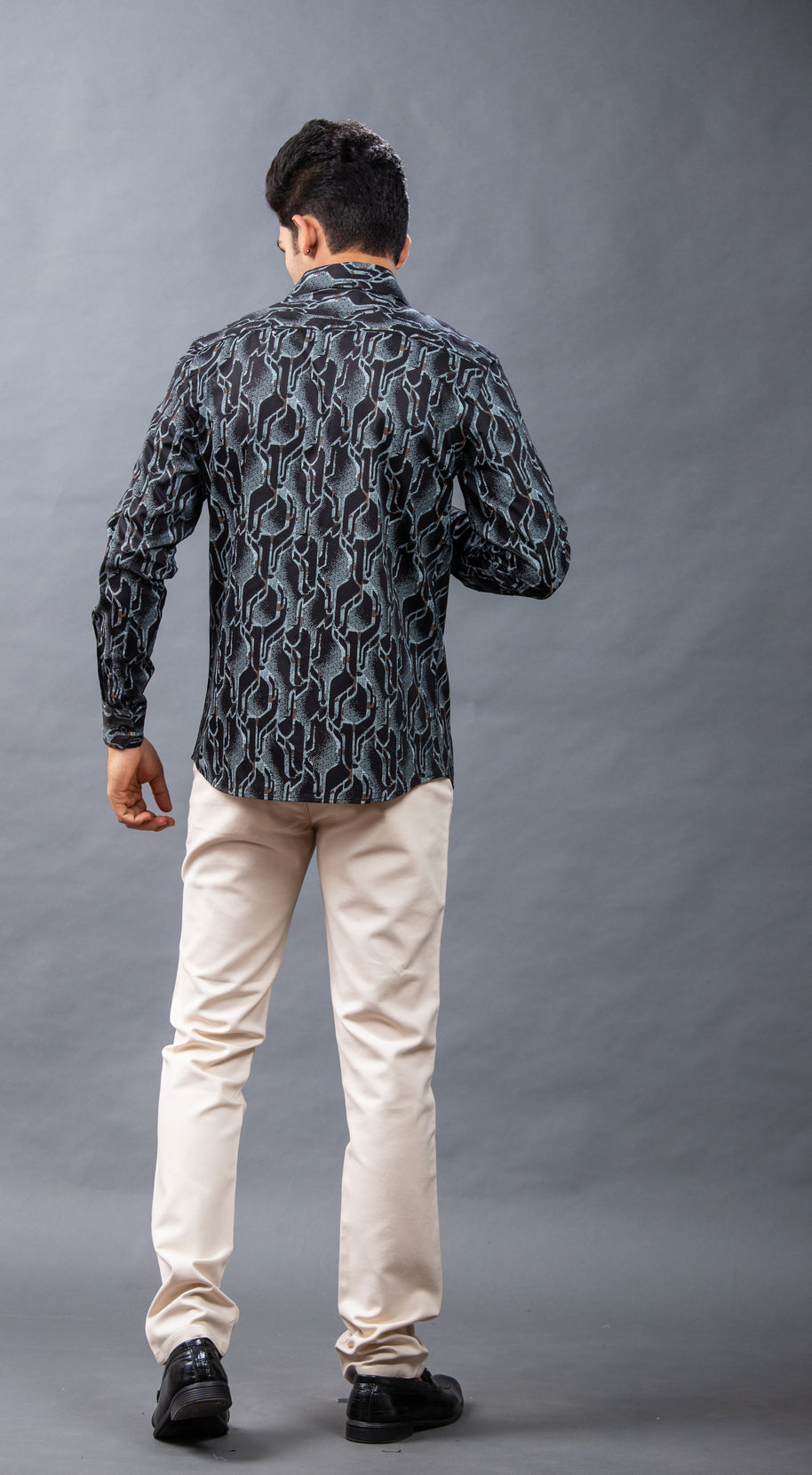 Black Stylish Printed Shirts