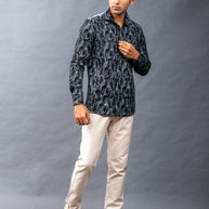 Black Stylish Printed Shirts