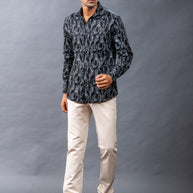 Black Stylish Printed Shirts