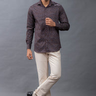 Maroon Printed Shirt