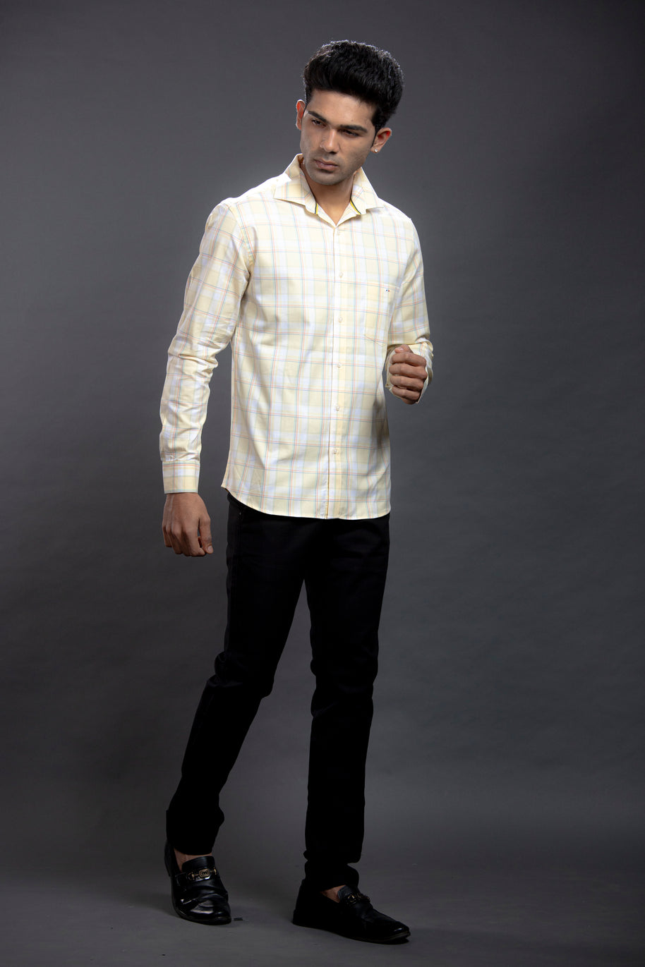 Yellow Checkered Shirts