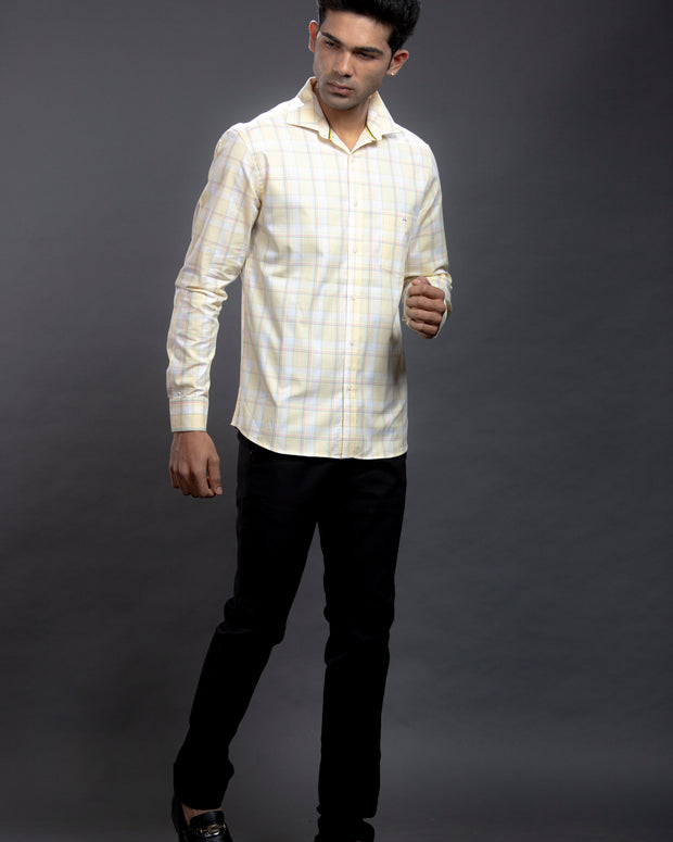 Yellow Checkered Shirts