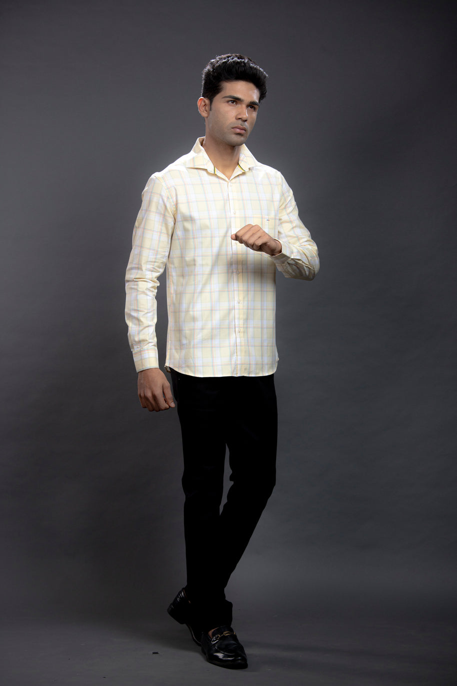Yellow Checkered Shirts