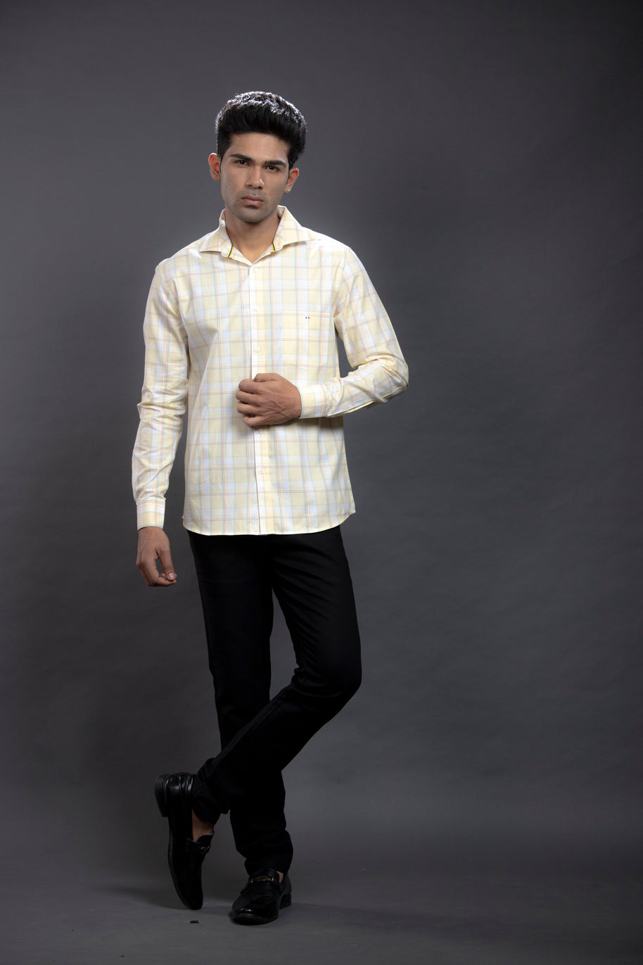 Yellow Checkered Shirts