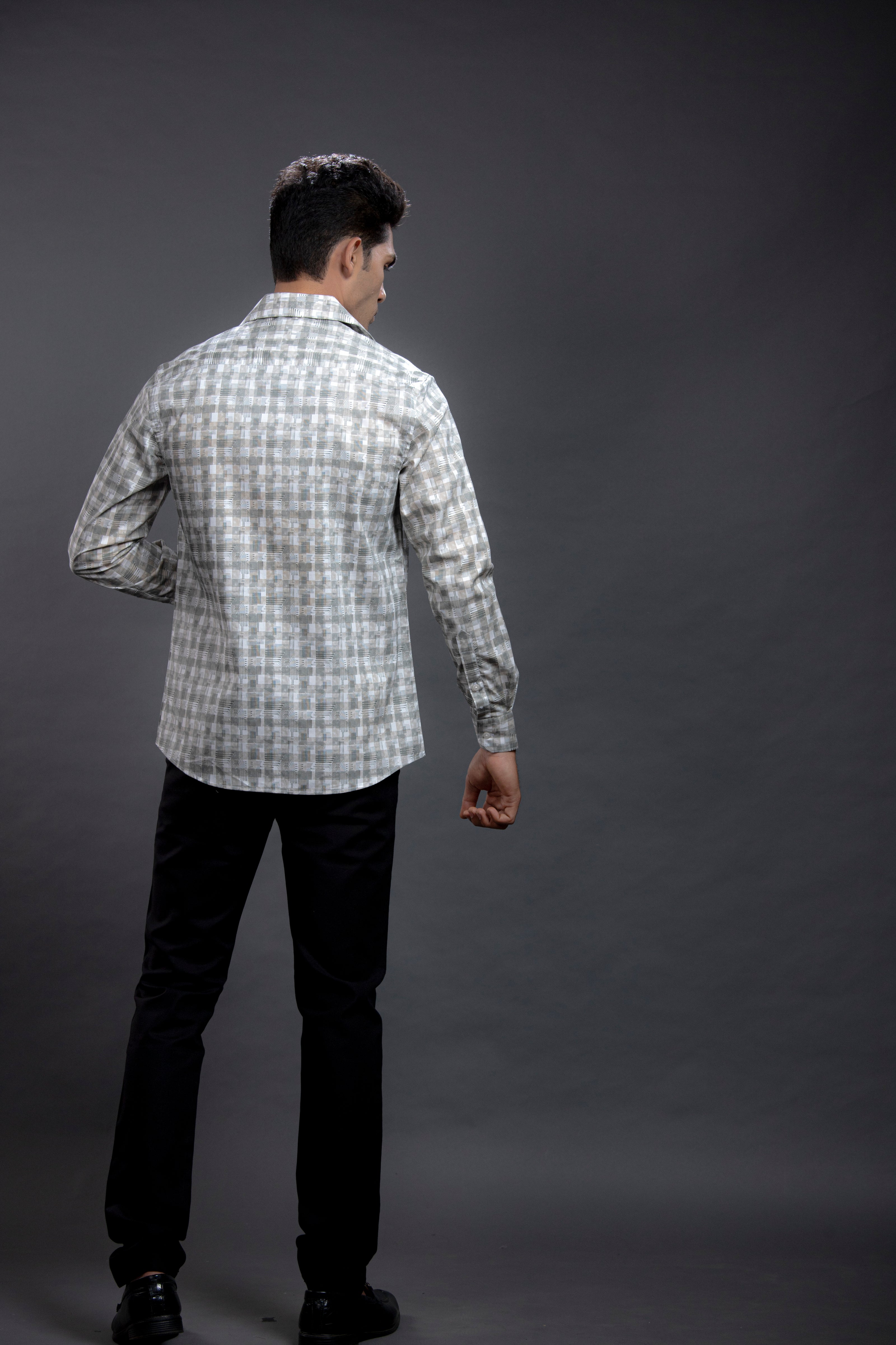 Grey Printed Shirts