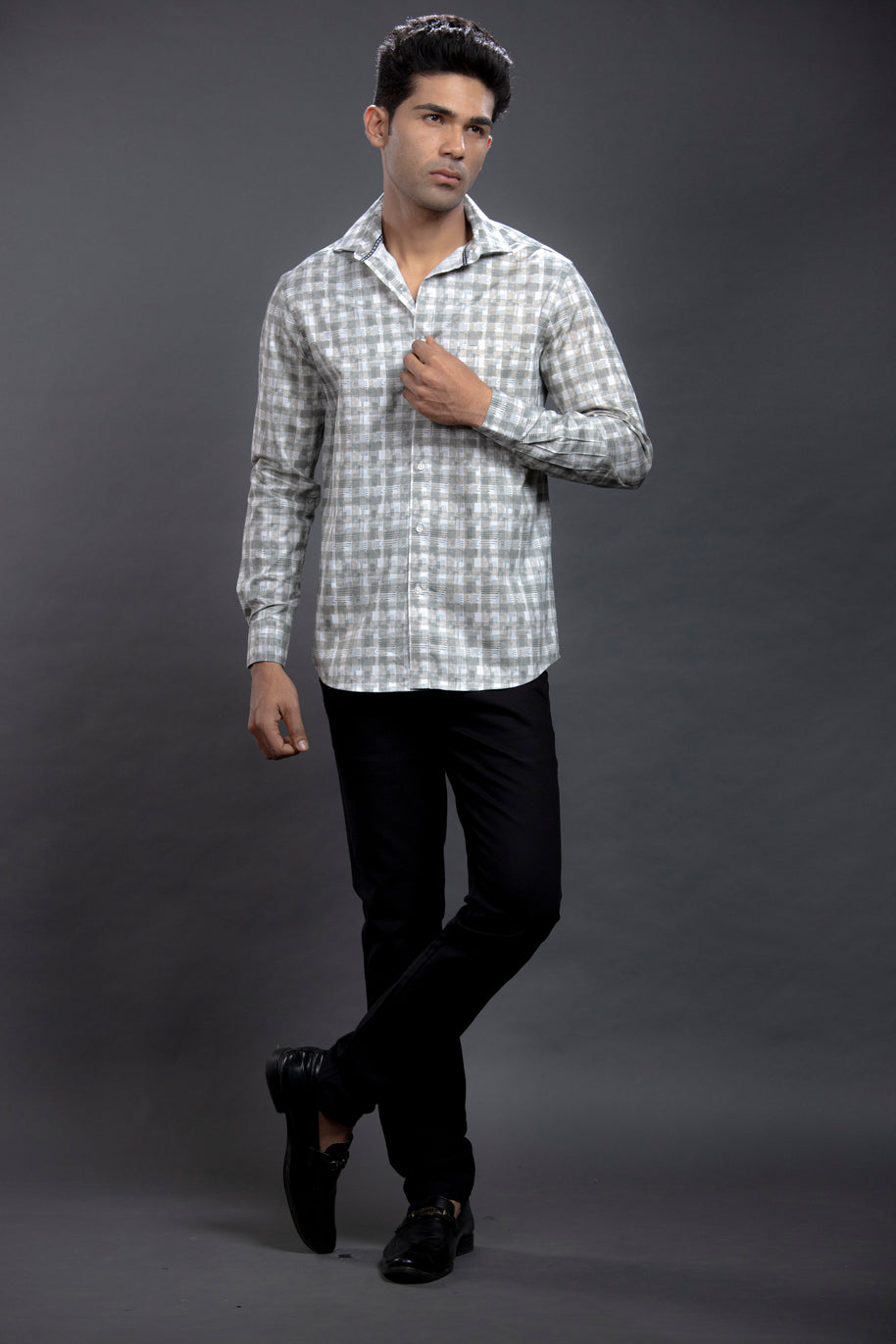 Grey Printed Shirts