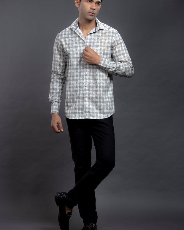 Grey Printed Shirts
